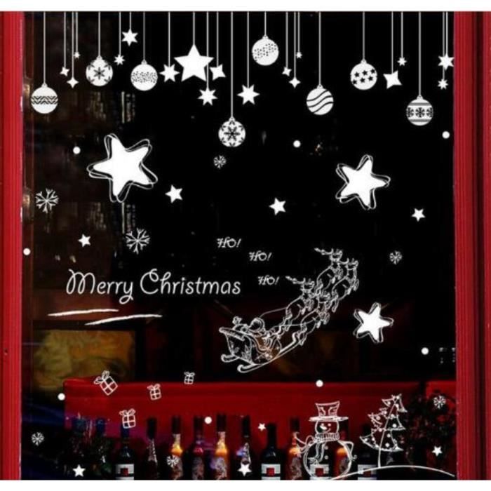 Stickers Muraux Sapin De Noël Pour Fenêtre - Décorations Amovibles De Haute Qualité