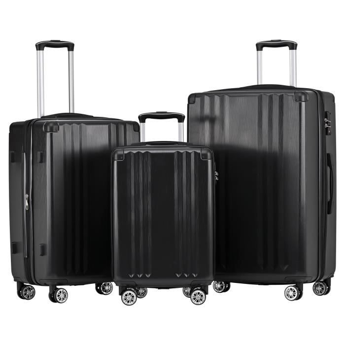 Valise Rigide COOLIFE Avec Roues 4× Et Serrure TSA - Plusieurs Tailles, Idéale Pour Voyage En Avion