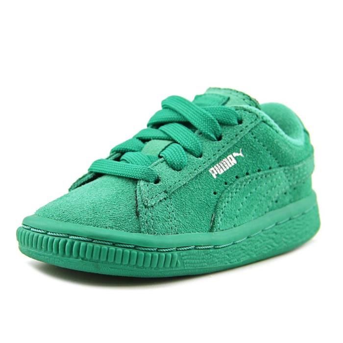 Puma Suede Kids Daim Baskets Vert Vert - Cdiscount Chaussures