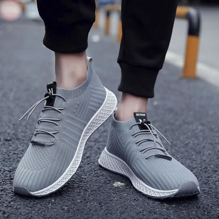 Été chaussettes hommes Sneakers Beathable Mesh Homme Chaussures à lacets  Casual Formateurs Sock 3210i4164 - Cdiscount Sport