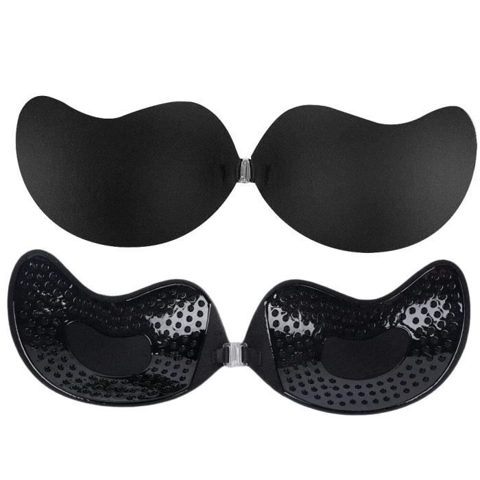 Soutien-Gorge Adhésif Ambesty - 2 Paires Silicone Invisible Push-Up, Sans Bretelles