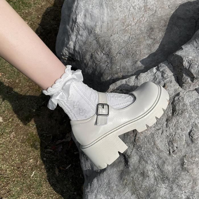 Escarpins Femme Mary Janes à Talon Aiguille 15cm - Plateforme 4cm, Bout Rond, Synthétique - Taille 35 à 45