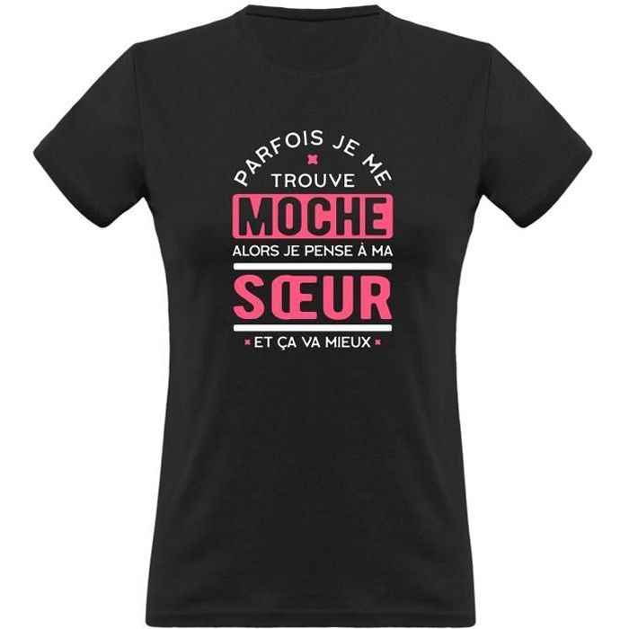 Tee shirt femme humour, Cadeau imprimé en France, 100% coton, 185gr