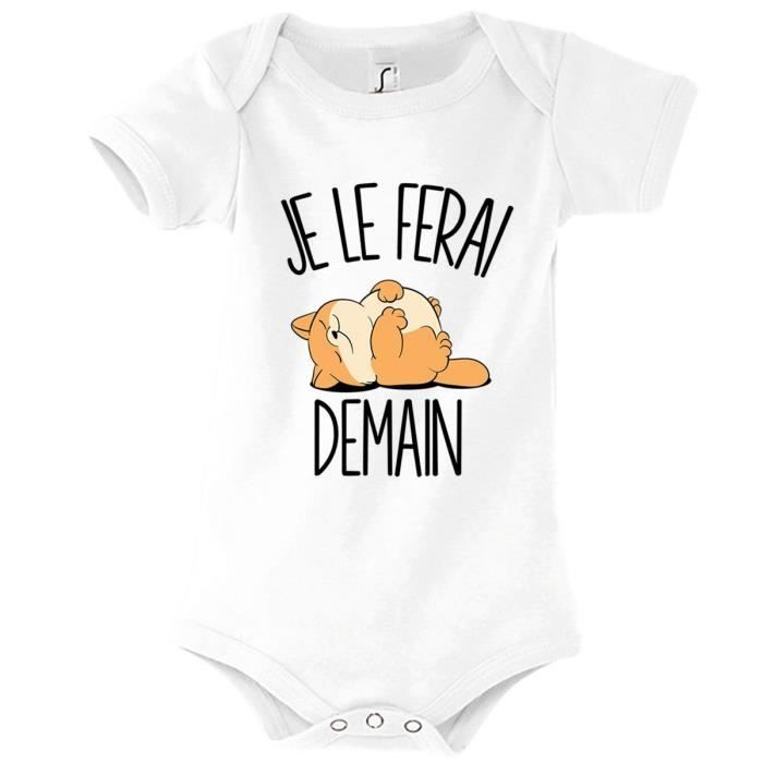 Body Bebe Gros Chat Je Le Ferai Demain Bodies Collection Animaux Humour Mignon Planetee 3 6 Mois Blanc Cdiscount Pret A Porter Body Bebe Gros Chat Je Le Ferai Demain Bodies Collection Animaux Humour Mignon Planetee 3 6 Mois Blanc Cdiscount Pret A Porter
