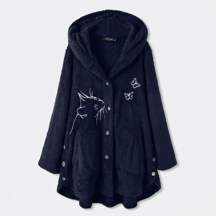 Gilet Long Femme Grande Taille Uwdiohq – Cardigan Boutonné Torsadé, Manches Courtes, Laine Cachemire Style, Coloris Beige/noir/blanc