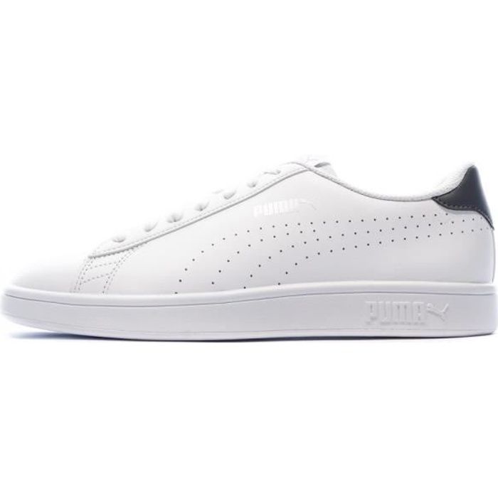 puma smash blanche