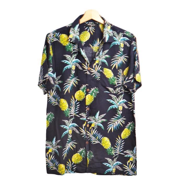 Chemise hawaïennejaune anémone pour Homme | FR