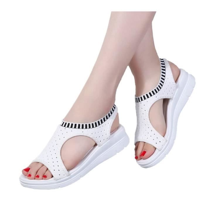 Peep toes compensées discount