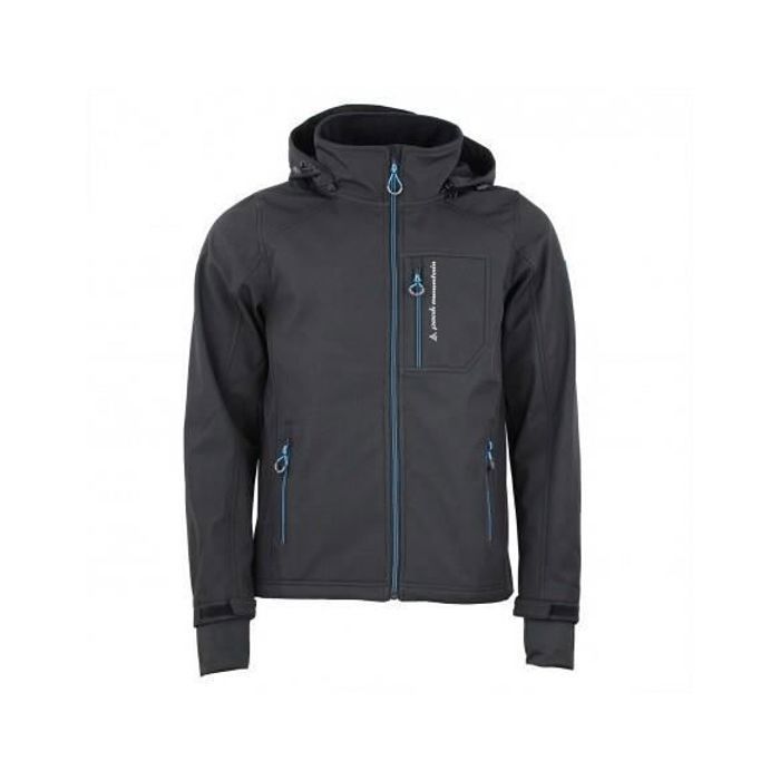 Blouson shoftshell Peak Mountain Caforain - noir/bleu - M