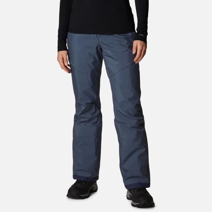 Pantalon technique de ski, matière déperlante et bande à scratch
