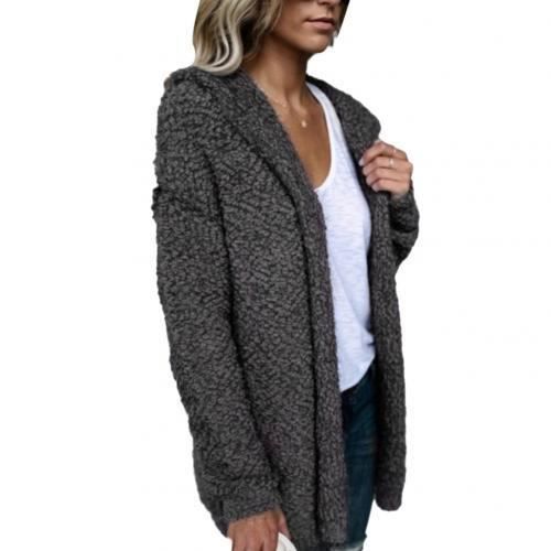 Cardigan Femme Longue Manches Col V - Gilet Boutonné Décontracté, Tissu Doux, Grande Taille, Pour Automne/hiver