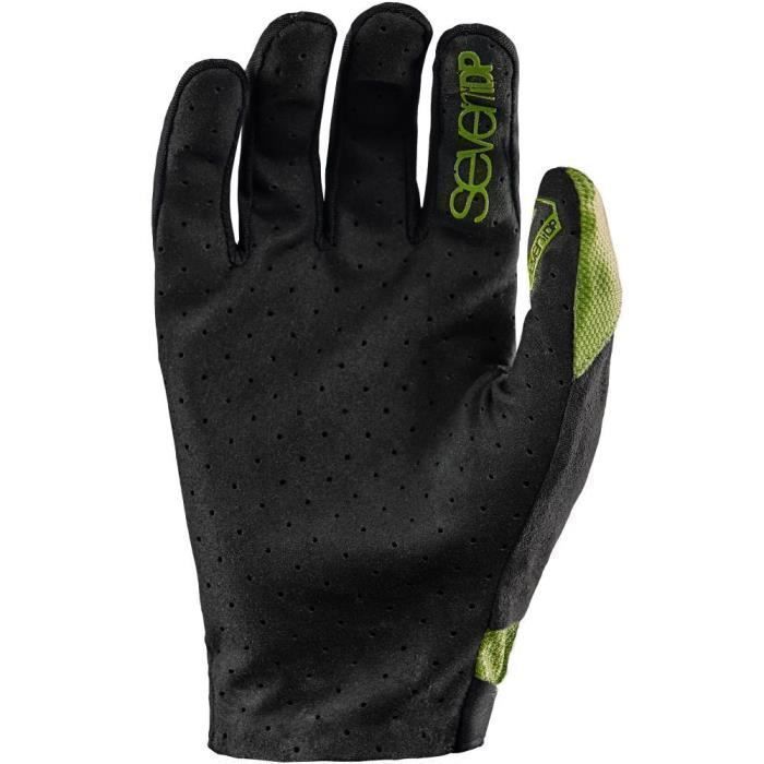 Gants de VTT - SEVEN - Seven Transition - Vert - Paume perforée - Dos en mesh Gants de VTT - SEVEN - Seven Transition - Vert - Paume perforée - Dos en mesh