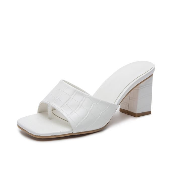 Sandales à Talons Hauts Allegra-K - Talon Bloc - Femme - Multicolore