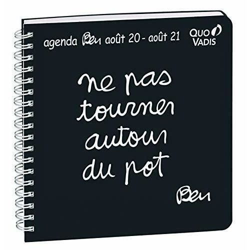 Agenda Semainier QUO VADIS 2025-2026 - Format 16x16cm, Couverture Bleu Ciel, Décembre à Décembre - 10