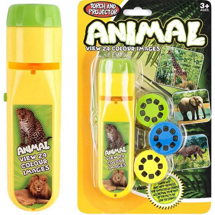 Projecteur De Diapositives Animaux Projection De La Lumiere De La Lampe Torches Torche Educatif Bebe Cadeau Cdiscount Jeux Jouets