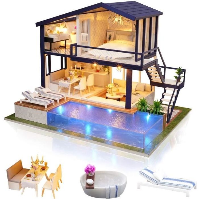 Jaune et blanc plastique & métal scooter maison de poupées miniature jardin accessoire Jaune et blanc plastique & métal scooter maison de poupées miniature jardin accessoire
