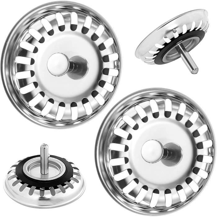 Bouchon D'évier Réglable En Acier Inox 304 - 82 Mm, Pour éviers Cuisine, Facile à Nettoyer - 7