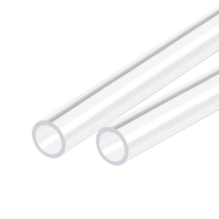 Tube Acrylique Rigide Transparent 36x40mm - Longueur 305mm - Pour DIY, éclairage Ou Décoration