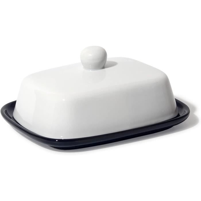 TheoCleo Beurrier – Cloche à beurre de qualité supérieure en céramique –  Plat à beurre pour tous les types de beurre (250 g) – B72
