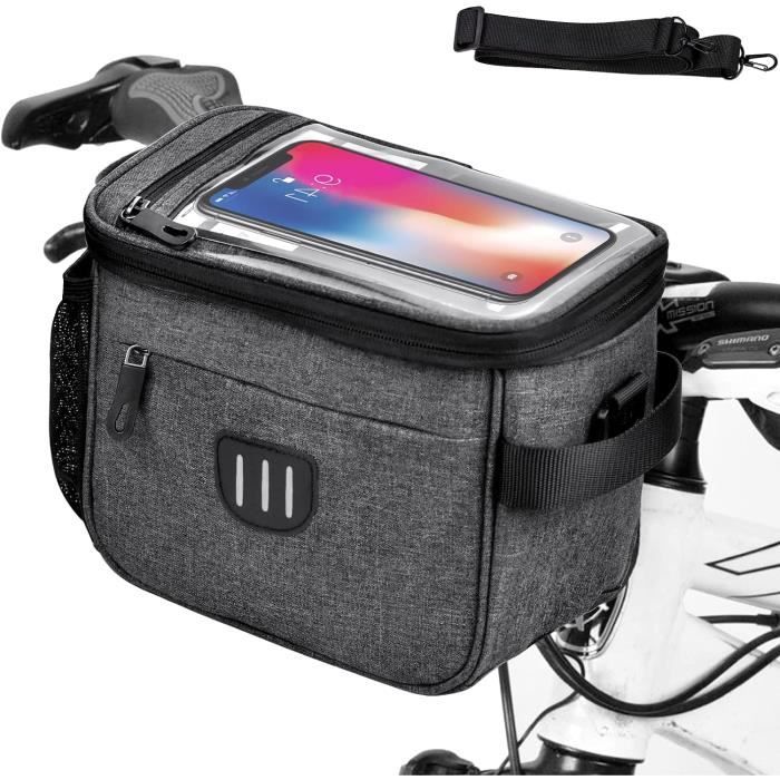 Sac De Guidon De Vélo INBIKE Imperméable 5L - Pour VTT Et Route - Nylon Réfléchissant