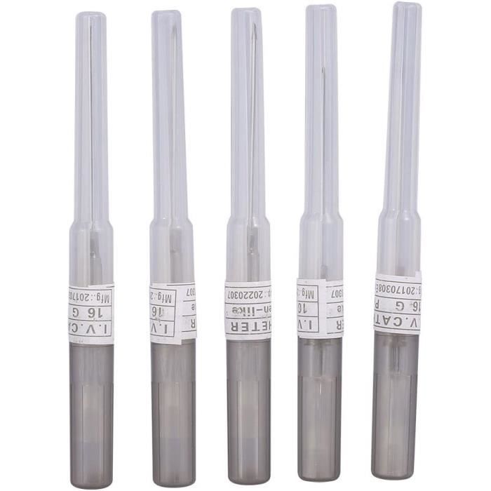 Aiguilles De Piercing 14G (Lot De 6) - Cathéter, Acier Inoxydable 316L, TONBAO
