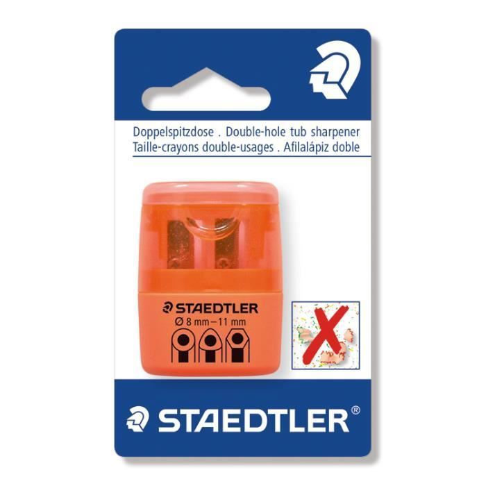 Staedtler 51260F4-BK, Manual pencil sharpener, Rouge, 1,1 cm, 8 mm