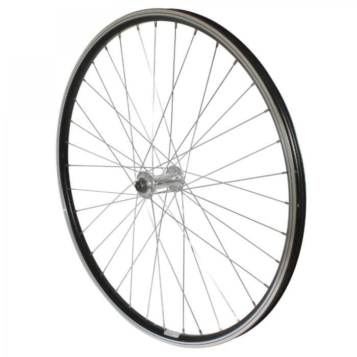 ROUE VTT 26 P2R AVANT ALU NOIR DOUBLE PAROI MOY