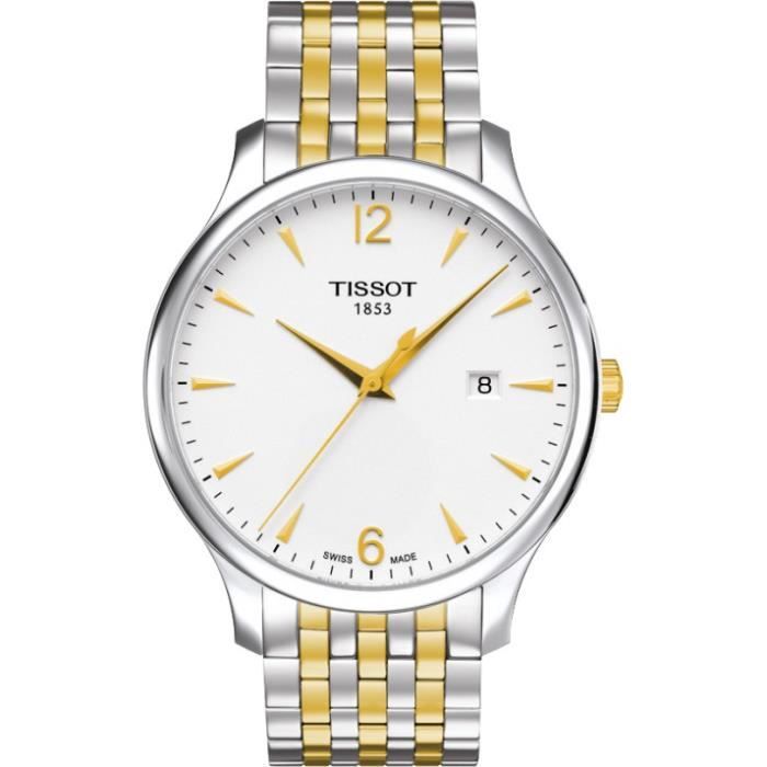 Montre - TISSOT - T0636102203700 - GMT - Bracelet acier bicolore argenté/doré - Quartz