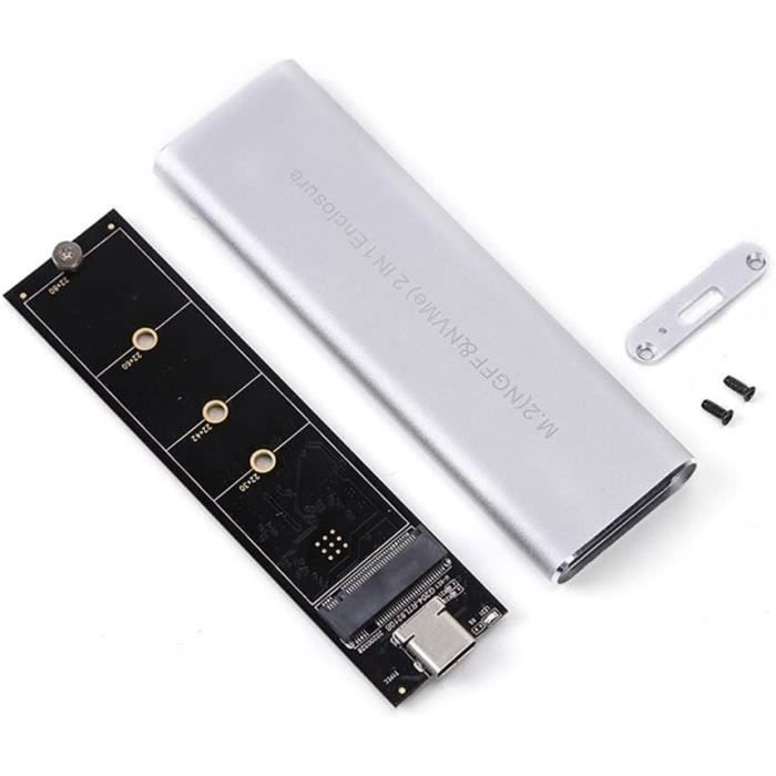 Boîtier SSD - M2 Nvme M-key Pcie Mobile Hard Drive Enclosure Box Boîtier SSD