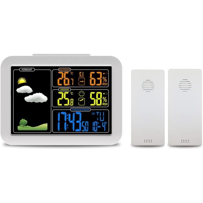 Station Météo Technoline WS9175 - Thermomètre Intérieur/Extérieur Avec Émetteur - Min/Max Et Alerte Batterie