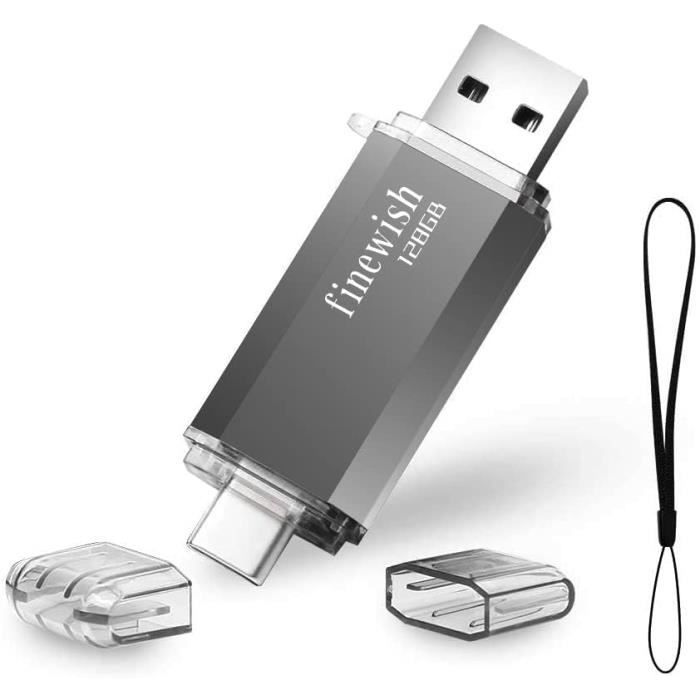KOOTION Cle USB 128 GO Clé USB C 3.2 Clef USB 128Go OTG Jusqu'à 500MB/s KOOTION Cle USB 128 GO Clé USB C 3.2 Clef USB 128Go OTG Jusqu'à 500MB/s