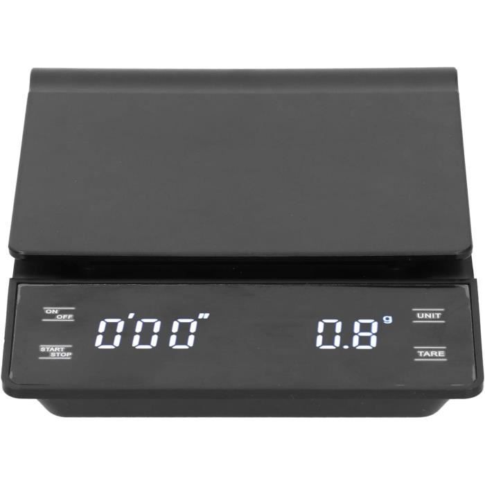 2KG - Le noir - Balance électronique pour café italien, minutage, écran