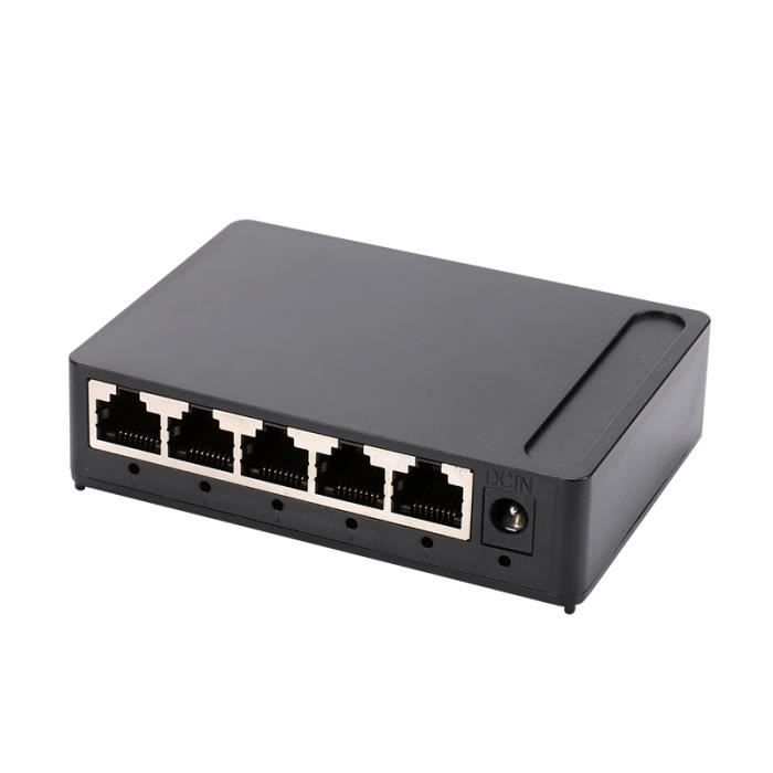 Uverbon Switch Ethernet 5 Ports Gigabit Boitier Hub RJ45 à Coque