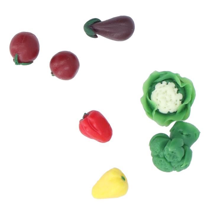 Ensemble De Nourriture Miniature Pour Maison De Poupée - Accessoires Cuisine Et Vaisselle En ABS - Décoration échelle 1:12