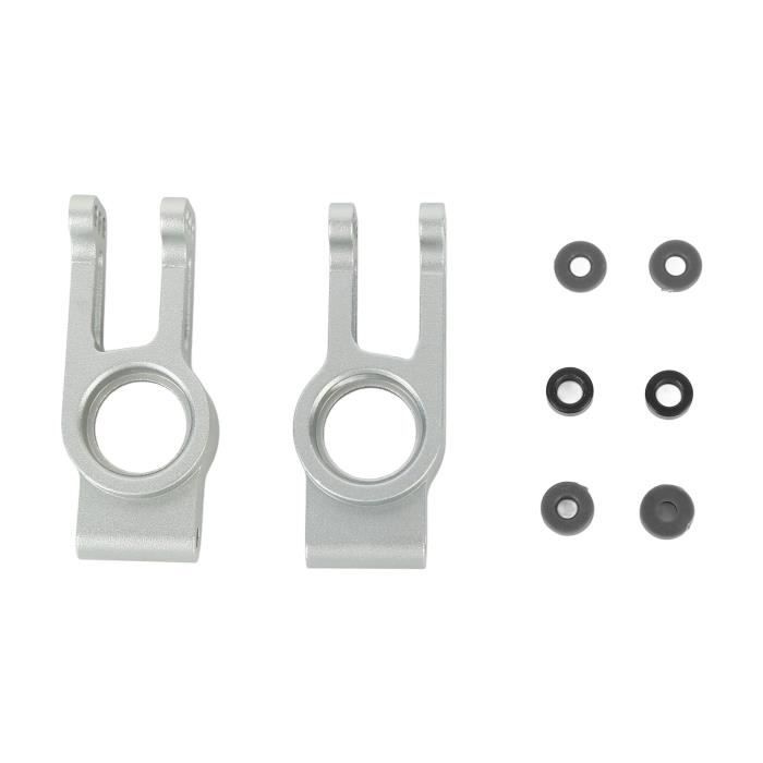 Coupelle De Direction Arrière TT02 1/10 – Alliage Aluminium Bleu – 2 Pièces + Manchons – Pour RC