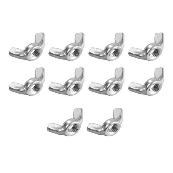 Vente directe d'usine 304 316 écrous à oreilles papillon en acier inoxydable M3