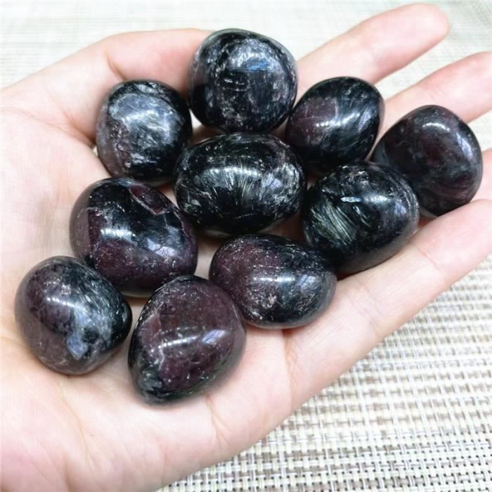 GALET,firework garnet-50g--Pierres naturelles en cristal de Quartz ...
