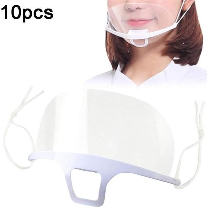 Couverture anti-buée en plastique de protection de bouche de bouclier buccal