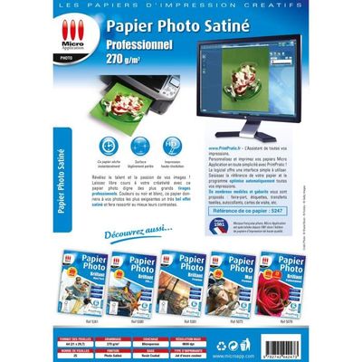 Papier Photo 10x15 cm (100x150mm) LabelOcean 270g - 100 Feuilles