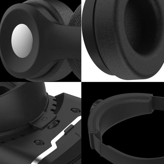 Lunettes De Réalité Virtuelle XWP 3D - Pour Smartphone, Avec écouteurs, Filtre Lumière Bleue, Ajustable