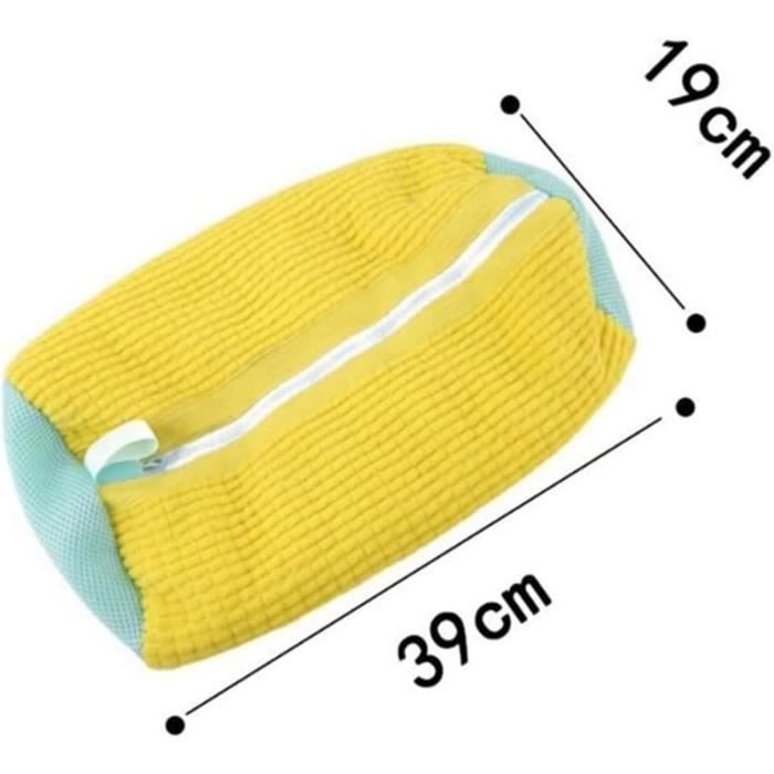 2PCS Sacs Nettoyage Chaussures Réutilisables Avec Fermeture Éclair - Protection Idéale Pour Lavage En Machine Tous Types De Chaussures