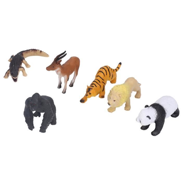 Drfeify figurines d'animaux 12 pièces modèle animal Simulation Unique Jungle  Animal Set décoration de gâteau de jouet pour - Cdiscount