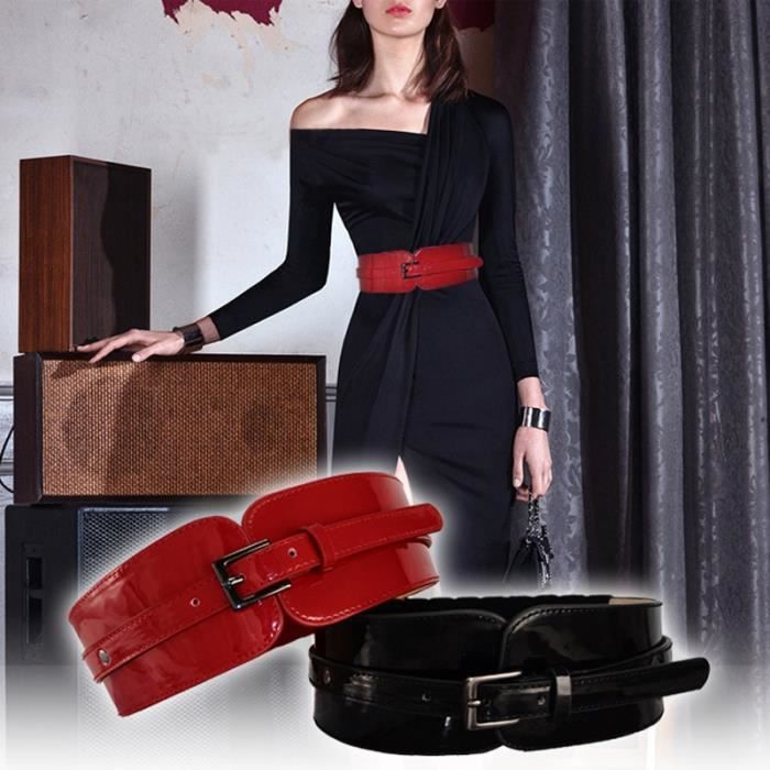 CEINTURE Ceinture Corset en cuir de vache pour femmes large