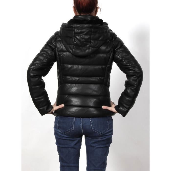 Doudounes synthetiques Gkely noir blouson l Morgan Noir Cdiscount Pret a Porter