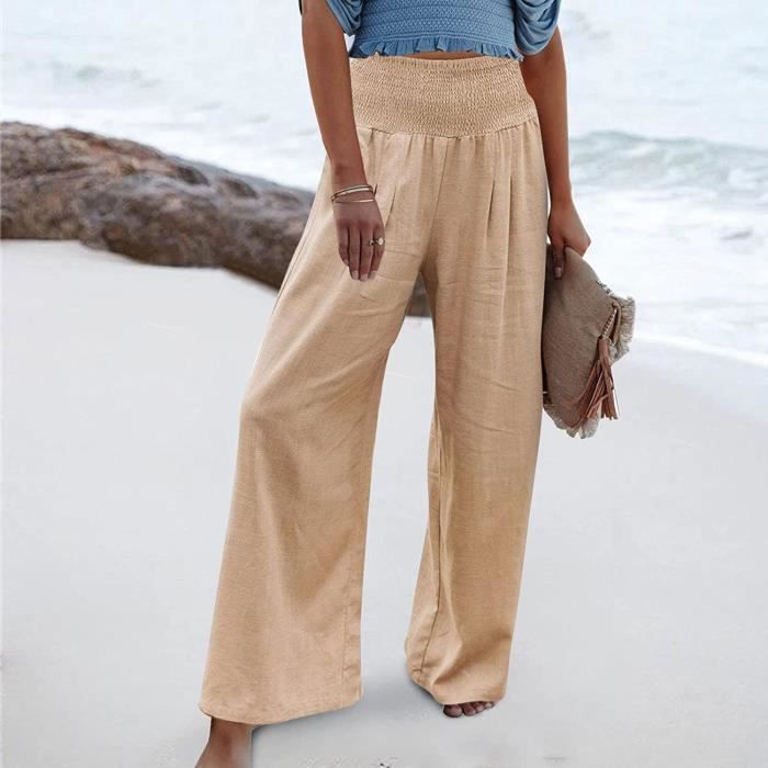 Pantalon femme coton léger 2025