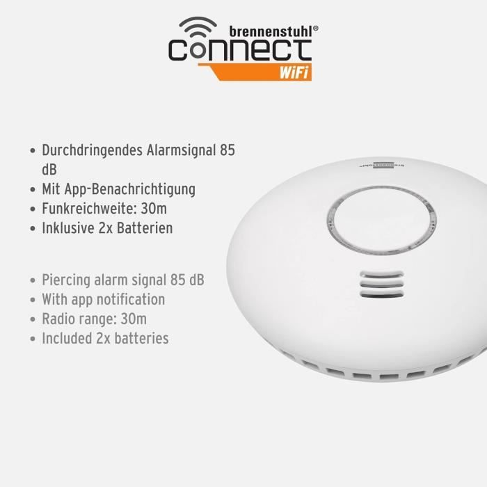 Satel DMP-100 détecteur de fumée et chaleur blanc