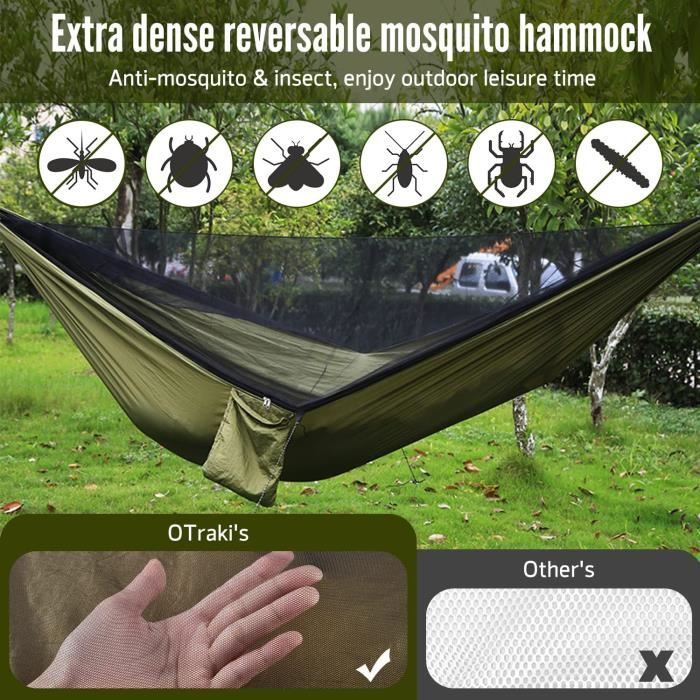Hamac 4-en-1 Night Cat Avec Moustiquaire Et Bâche - Pour Camping Et Pêche