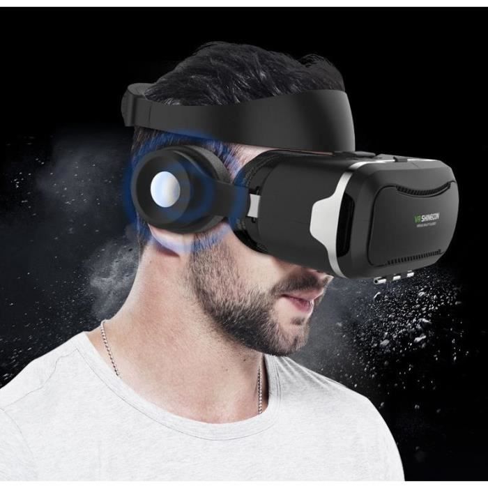 Lunettes video 3D TD adaptees aux films jeux telephones portables de 4 7 a 6 53 pouces avec controleur smartphone Bluetooth Cdiscount TV Son Photo