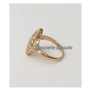 Bague Marquise En Argent Sertie D'Apatite - 30x15 Mm - Taille 54/55 - Neuf Sans Boîte