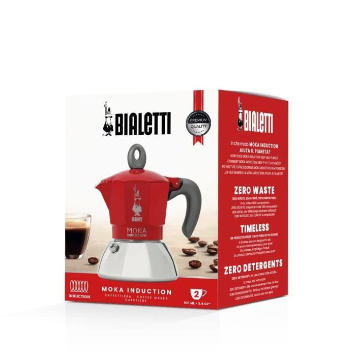 GAT - Cafetière italienne induction 10 tasses Futura rouge